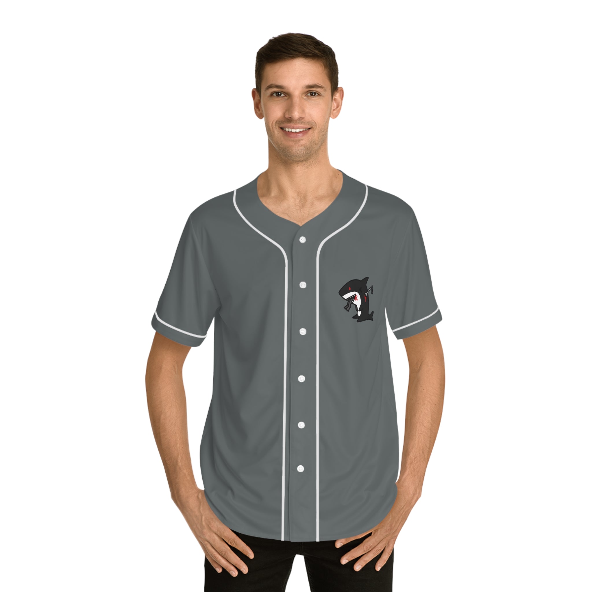 Black Slitgill Baseball Jersey (AOP)